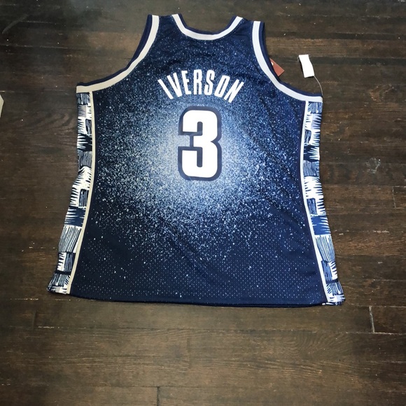 Mitchell & Ness Allen Iverson Georgetown Hoyas gradient swingman jersey size XL - Picture 7 of 8